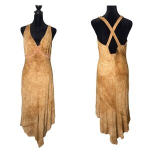 Vintage y2k Hourglass Asymmetric Hem Dress Womens L Lace Fairy‎ Flowy Whimsical